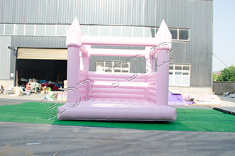 Popular pastel line bounce house wedding inflatable pink bounce house