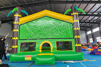 Strong PVC tarpaulin adults children Inflatable tropical bounce hous