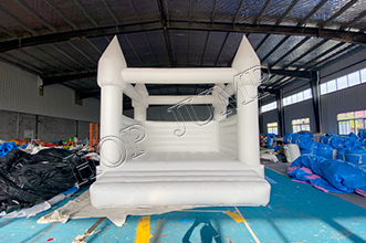 Adults inflatable white wedding bounce house