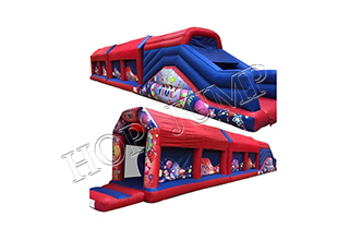 PVC material kids inflatable obstacle course for sale