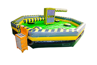 Inflatable interactive wipeout game adults meltdown game