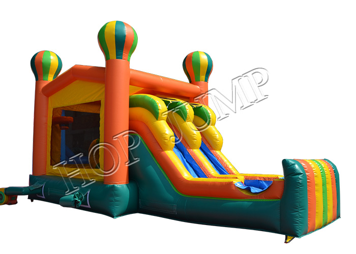 0.55mm PVC Bounce House With Slide Commercial Kids Inflatables Bouncer Combo