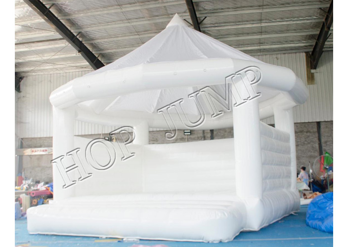 With Roof Inflatable bounce house All White Bounce House