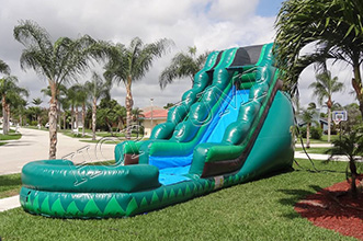 MWS-37 custom size inflatable water slide green color inflatable slide for adults kids