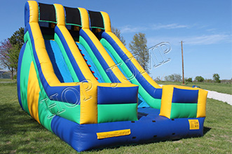 MWS-36 Hop Jump customized PVC commercial inflatable dry slide for adults kids