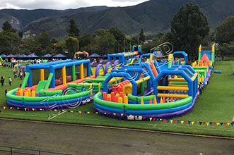 big size pvc commercial adult inflatable obstacle course