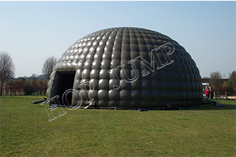 outdoor event use waterproof PVC tent black white inflatable dome tent