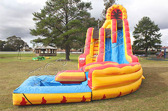 MWS-26 factory customized PVC cheap inflatable water slide for kids and adults