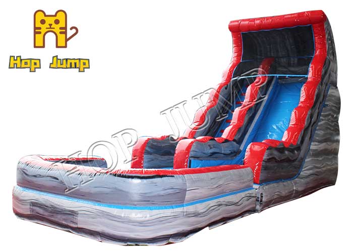 MWS-08 Grey marble water slide wet sry slide kids inflatable water slide outdoor commercial