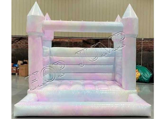 Tie-dye inflatable bounce house customized kids bouncing house