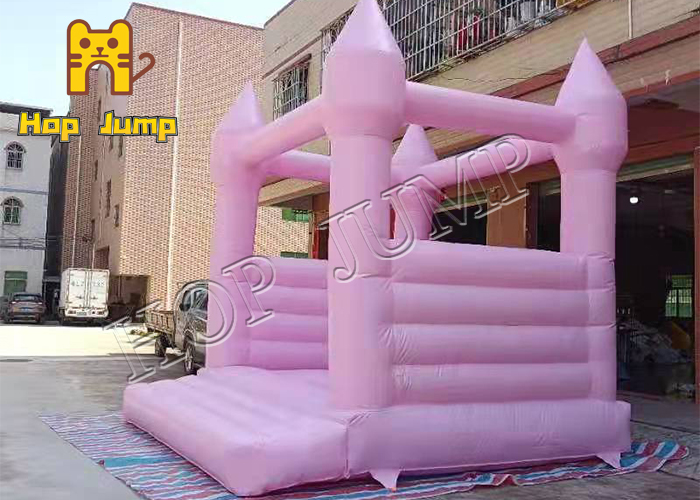 Pink bouncy castle inflatable bounce house commercial