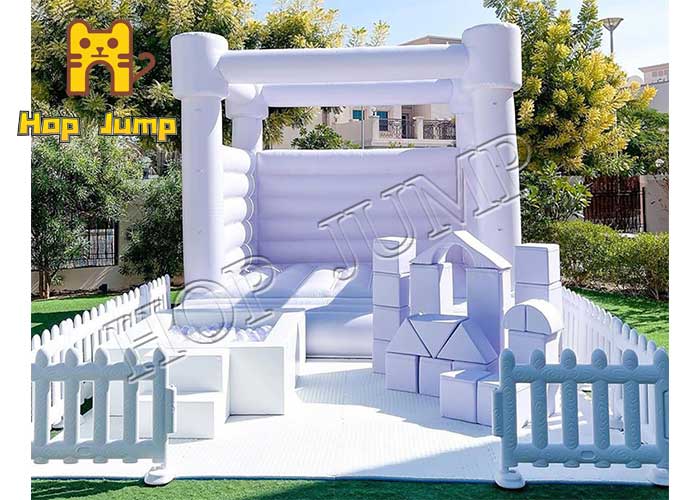 13ft Commercial bounce house white wedding bounce house