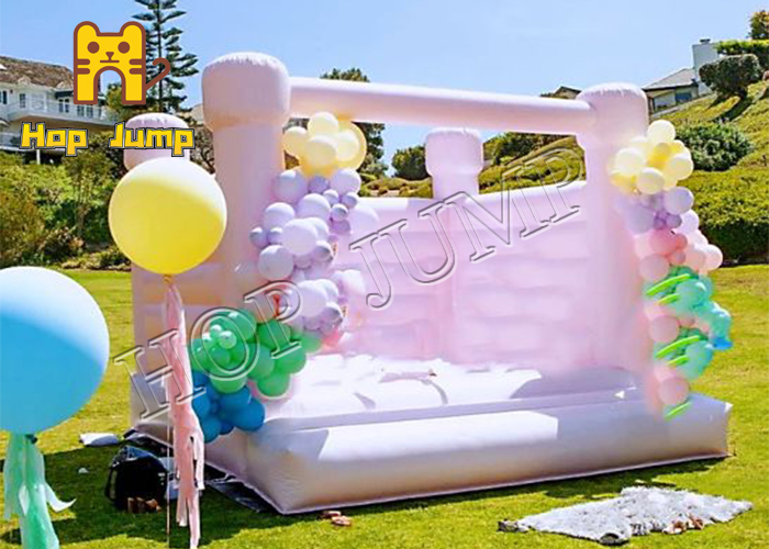 10ft, 12ft, 13ft  Bubble gum pastel pink bounce house wedding inflatable bouncer commercial for sale